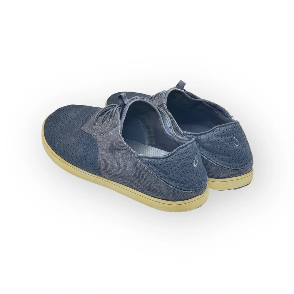 OluKai ʊ Nohea Moku No Tie Drop in Heel Wet Dry Boat Shoes ʊ Night Blue ʊ 12 45